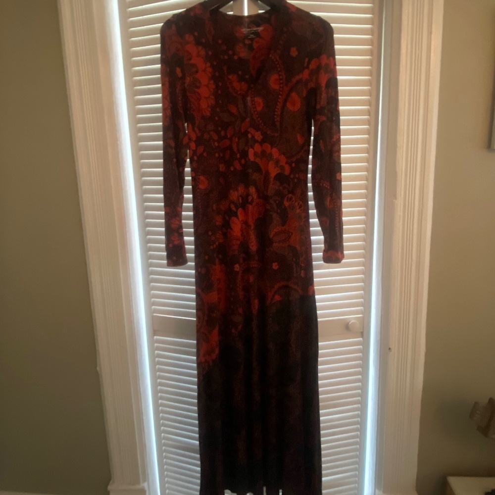 immaculate red and black dress long sleeve